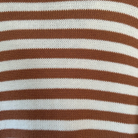 525 America Brown and White Striped Maxi Dress - Picture 5 of 7